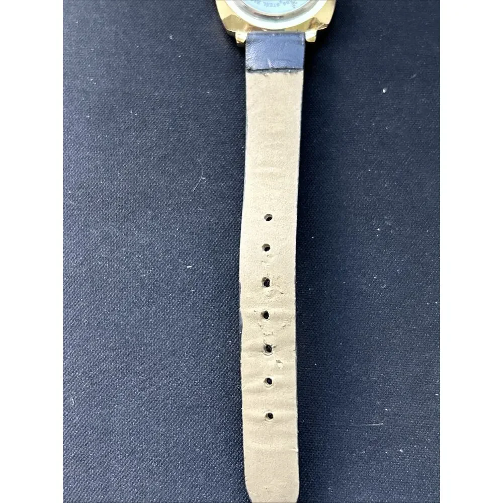 Gold Tone Black Band Women’s Quartz Watch